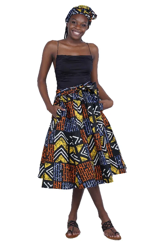 African Midi/Calf Length  Skirt maxi skirt elegant