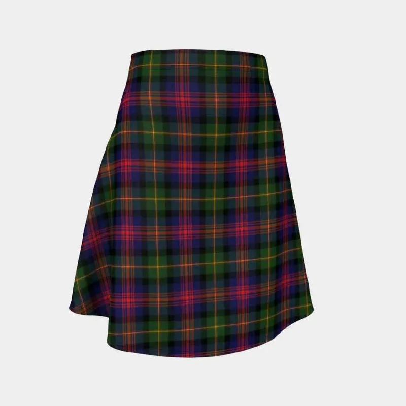 Logan Modern Tartan Flared Skirt leather skirt durable