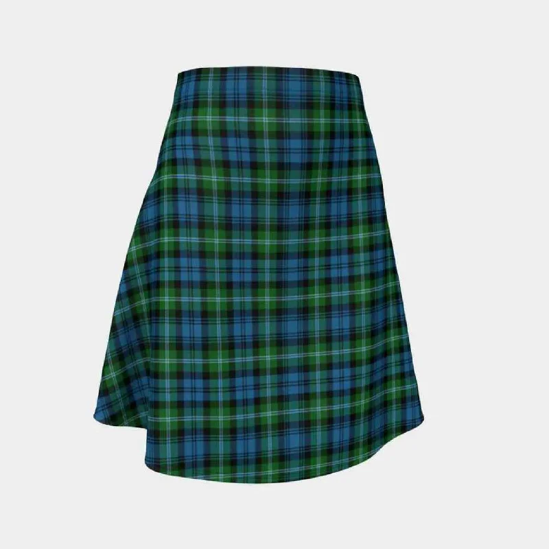 Lyon Tartan Flared Skirt vintage skirt charm