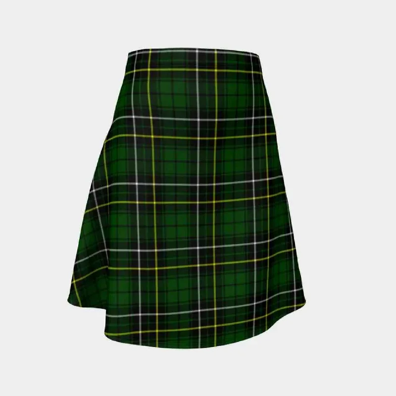 MacAlpine Modern Tartan Flared Skirt high slit skirt