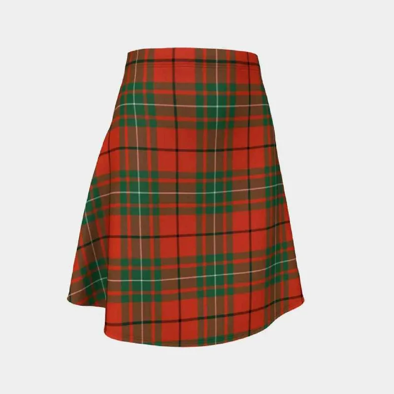 MacAulay Ancient Tartan Flared Skirt wool skirt breathable