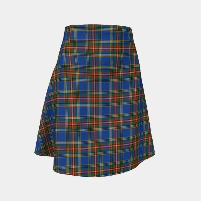 MacBeth Ancient Tartan Flared Skirt denim skirt classic