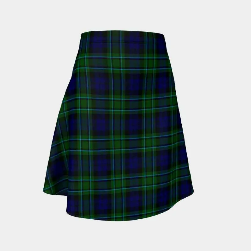 MacCallum Modern Tartan Flared Skirt flowy skirt hem