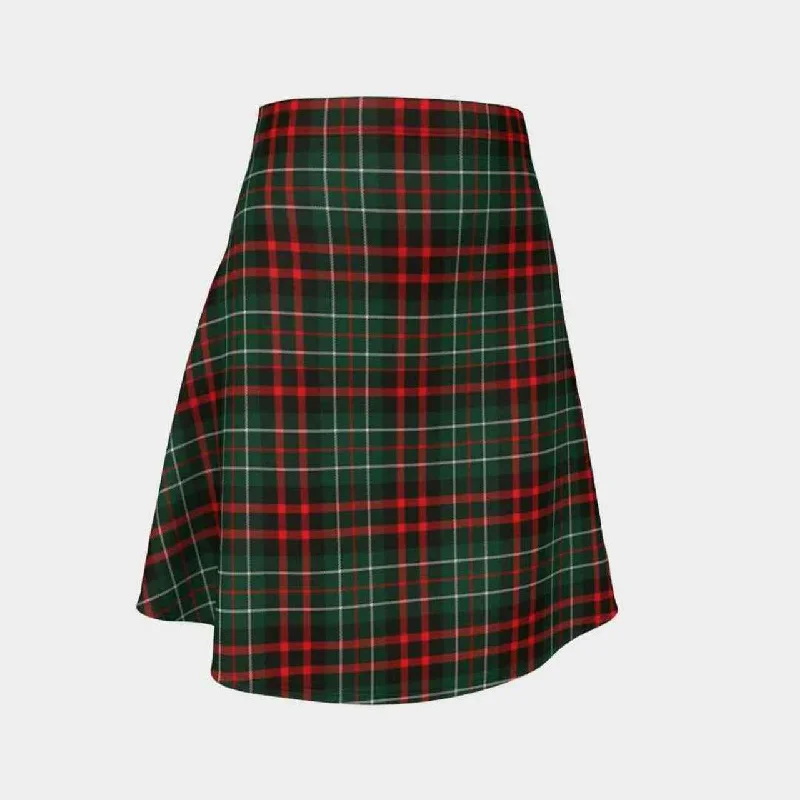 MacDiarmid Modern Tartan Flared Skirt silk skirt elegant