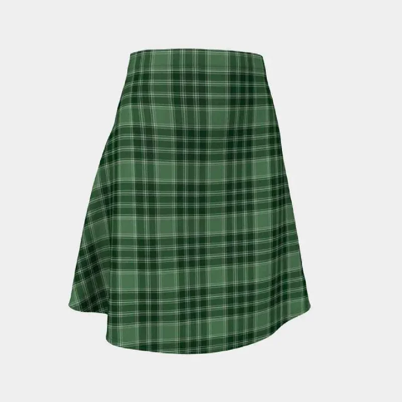 MacDonald Lord of the Isles Hunting Tartan Flared Skirt leather skirt sleek