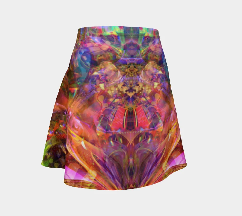 MARIPOSA FLARE SKIRT spandex blend skirt