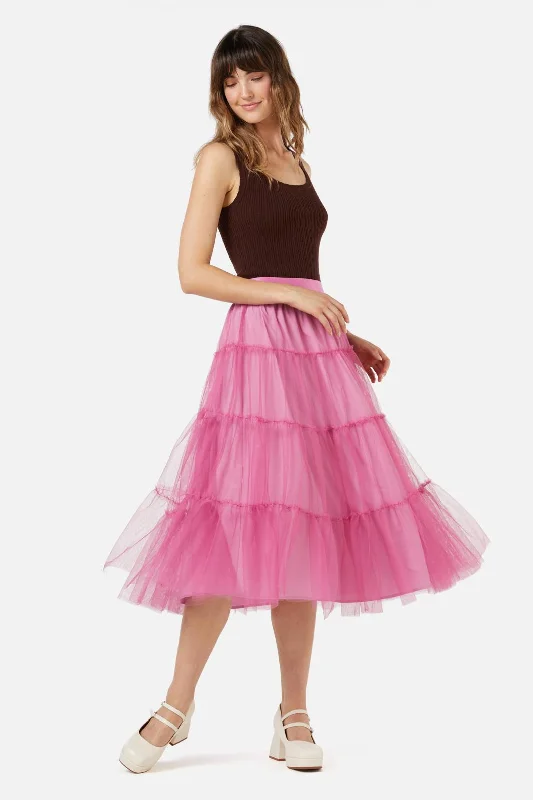 Vera Tulle Skirt velvet skirt rich